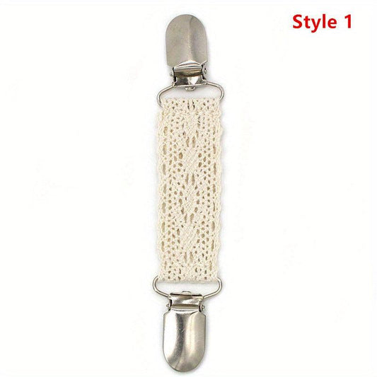 Hat Clips Holder Flower Lace Hat Keeper Clip Multifunctional Duck Clip