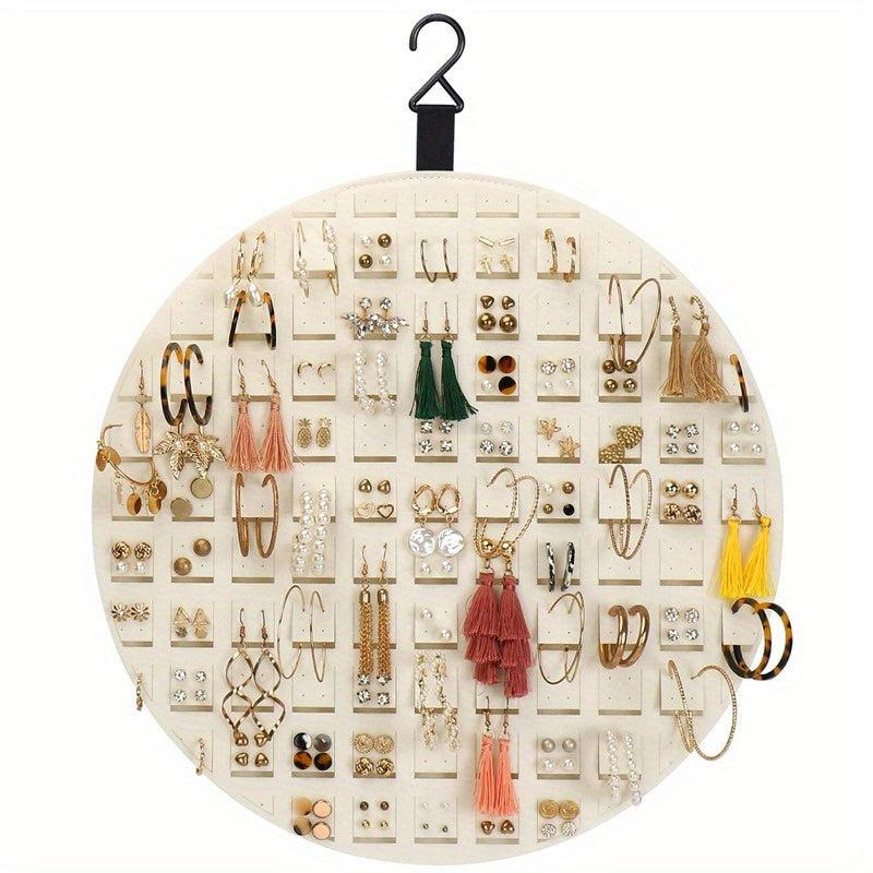 Small Round Jewelry Storage Bag Minimalist Hanging Organizer