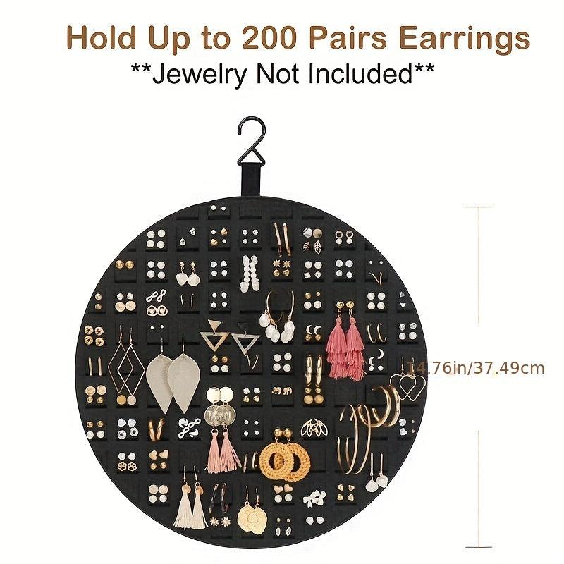 Small Round Jewelry Storage Bag Minimalist Hanging Organizer