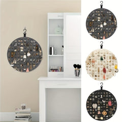 Small Round Jewelry Storage Bag Minimalist Hanging Organizer