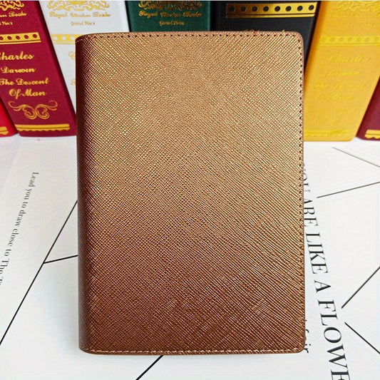 Concealed Buckle Passport Holder with Card Slots and Pen Insert