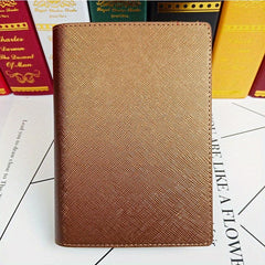 Concealed Buckle Passport Holder with Card Slots and Pen Insert