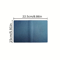 Concealed Buckle Passport Holder with Card Slots and Pen Insert