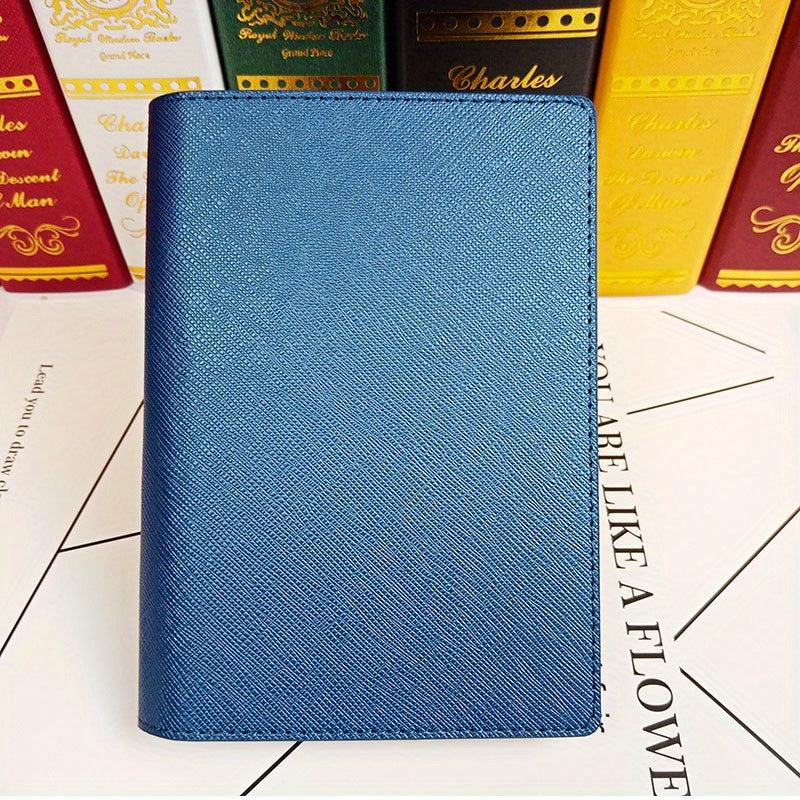 Concealed Buckle Passport Holder with Card Slots and Pen Insert
