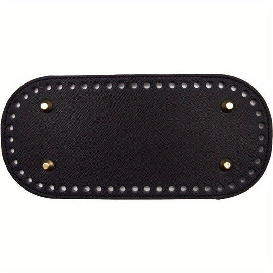 PU Leather Bag Bottom Oval Knit Crochet Bag Bottom Shaping Pad DIY Shoulder Bag