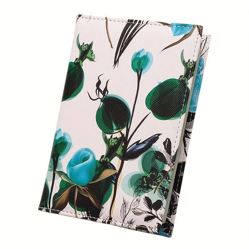 Colorful Flower Bank Card Holder Passport Protective Shell