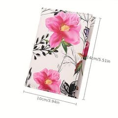 Colorful Flower Bank Card Holder Passport Protective Shell