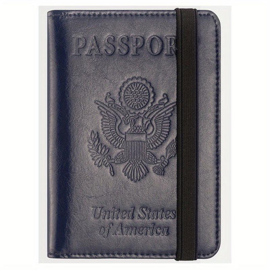 RFID Anti-theft Passport Holder PU Leather Classic Travel Holder