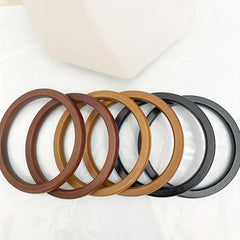 2PCS 13 Wood Round Handles for Bag Accessories Replacement DIY Handbag