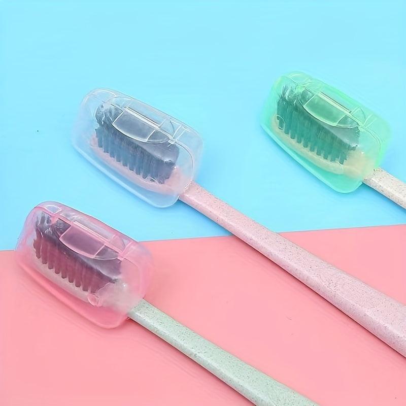 5pcs Toothbrush Protection Cover Mixed Colors Travel Accessories