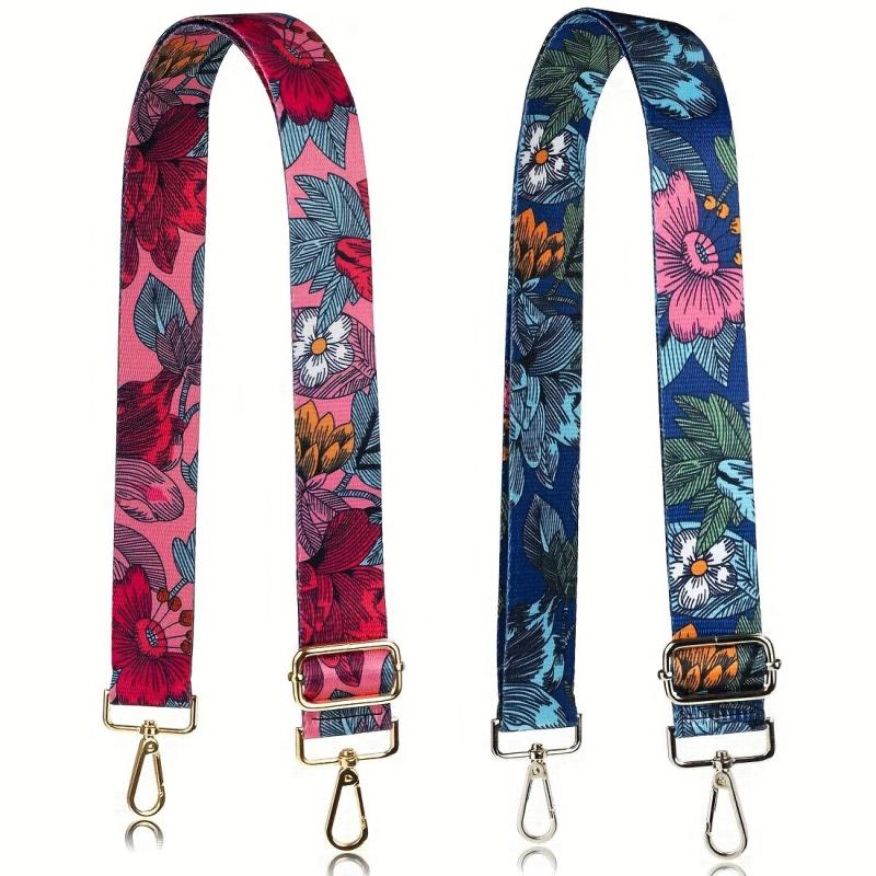 Vintage Flower Purse Strap Replaced Durable Strap Adjustable Wide Shoulder Bag