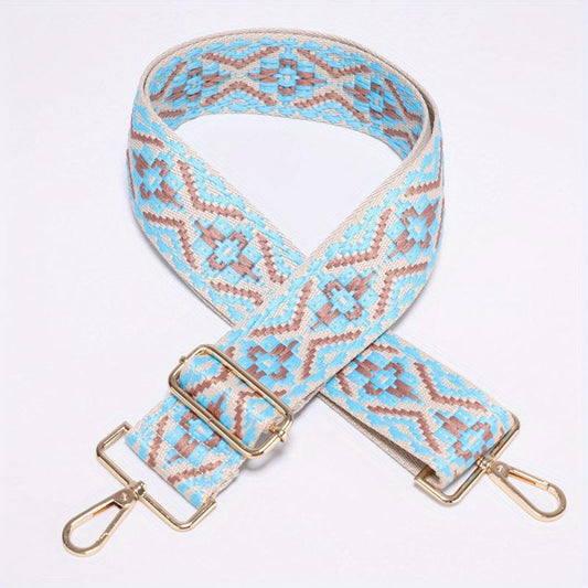 Embroidery Adjustable Strap Wide Nylon Handbag Belt For Women