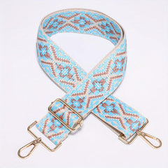 Embroidery Adjustable Strap Wide Nylon Handbag Belt For Women