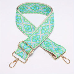 Embroidery Adjustable Strap Wide Nylon Handbag Belt For Women