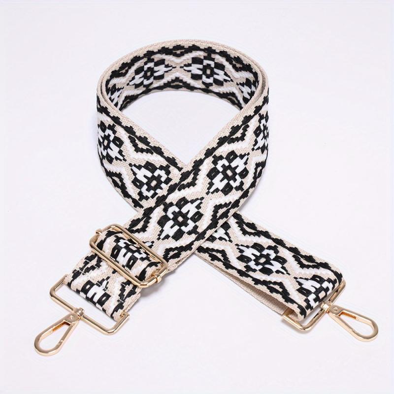 Embroidery Adjustable Strap Wide Nylon Handbag Belt For Women