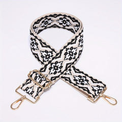 Embroidery Adjustable Strap Wide Nylon Handbag Belt For Women
