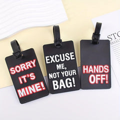 Geometric Letter Boarding Card PVC Soft Rubber Card Sleeve
