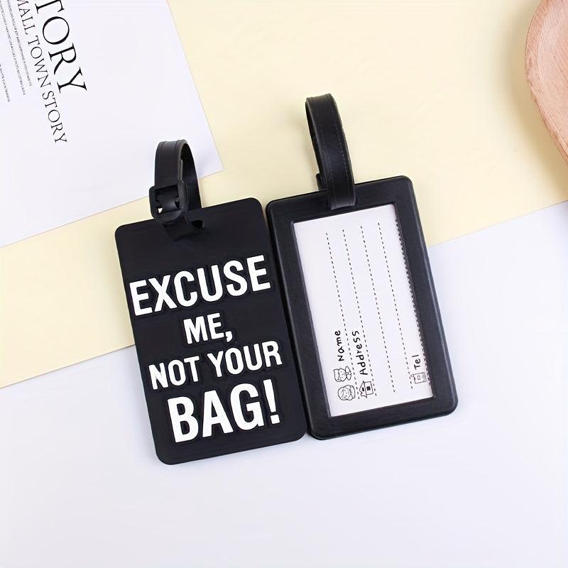 Geometric Letter Boarding Card PVC Soft Rubber Card Sleeve