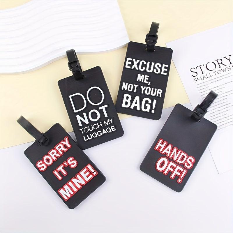 Geometric Letter Boarding Card PVC Soft Rubber Card Sleeve