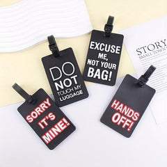 Geometric Letter Boarding Card PVC Soft Rubber Card Sleeve
