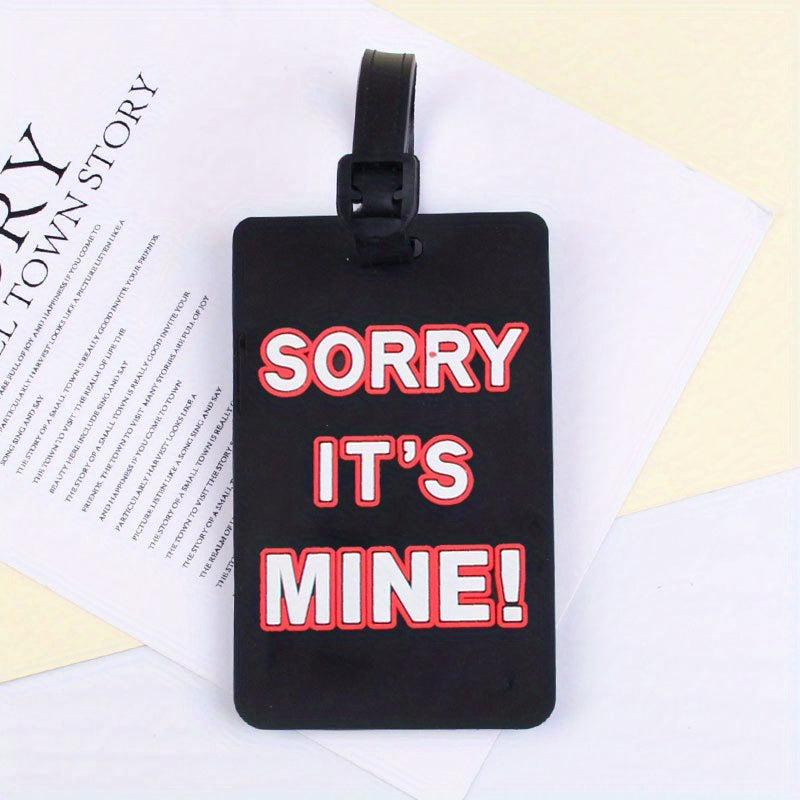 Geometric Letter Boarding Card PVC Soft Rubber Card Sleeve