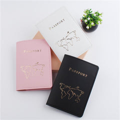 Map Pattern Passport Holder & Luggage Tag Set