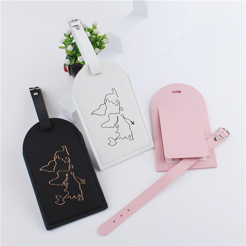 Map Pattern Passport Holder & Luggage Tag Set