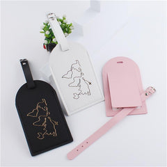 Map Pattern Passport Holder & Luggage Tag Set