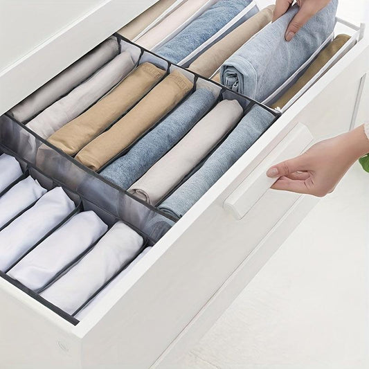 Large Capacity Mesh Storage Organizer Bag with Grids