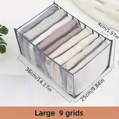 Large Capacity Mesh Storage Organizer Bag with Grids