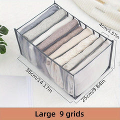 Large Capacity Mesh Storage Organizer Bag with Grids