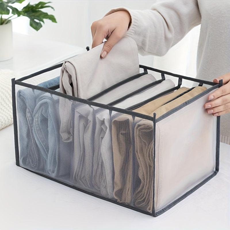 Large Capacity Mesh Storage Organizer Bag with Grids