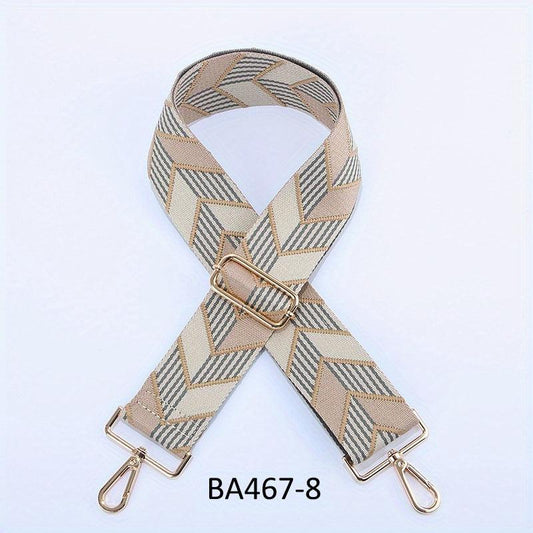 Arrow Pattern Woven Bag Strap Crossbody Shoulder Belt Handbag