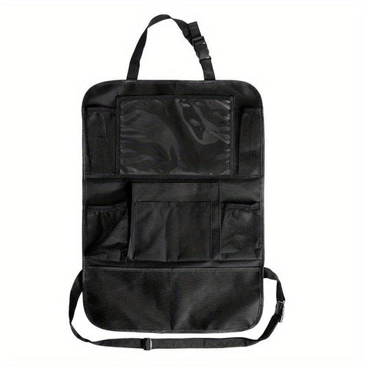 Car Back Seat Organizer Storage Bag Tablet Holder for Kids & Trips