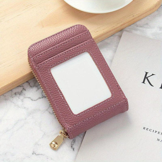Portable Clutch Wallet Zipper Around Credit Card Holder Lightweight Purse