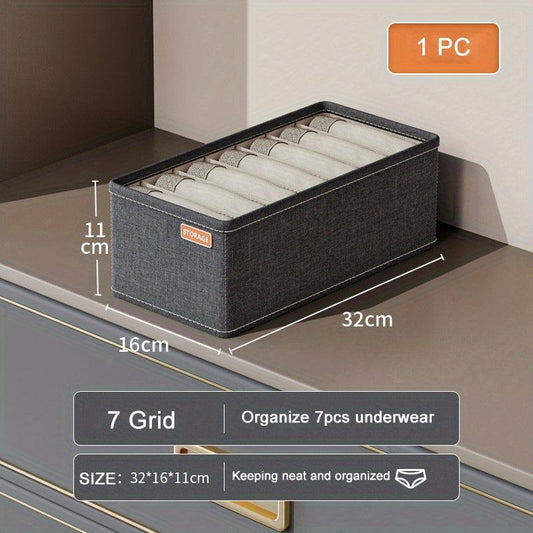 Foldable Lightweight Storage Box With Grids for Wardrobe
