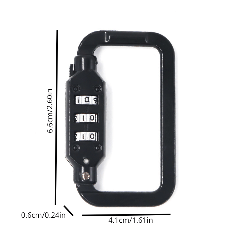 Bike Code Lock Metal Padlock Helmet Lock for Baggage Backpack & Motorcycle