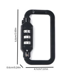 Bike Code Lock Metal Padlock Helmet Lock for Baggage Backpack & Motorcycle