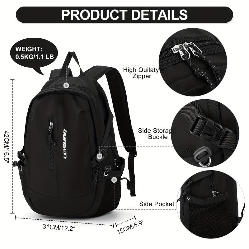 Large Capacity Preppy Backpack College School Daypack Casual Travel Knapsack