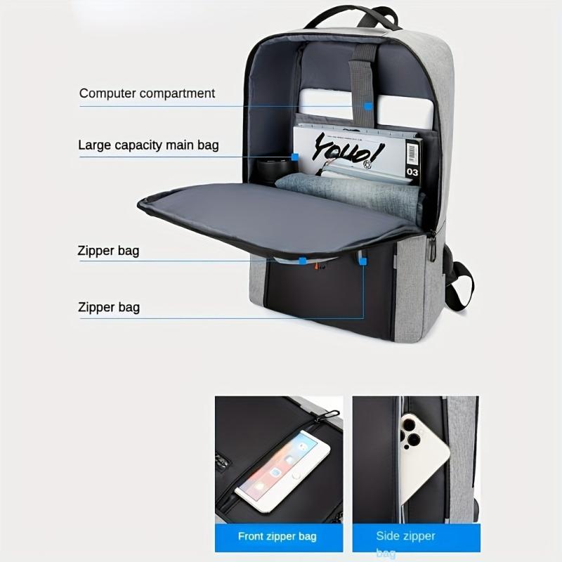 Men's Outdoor Sports Backpack with USB Charging Port