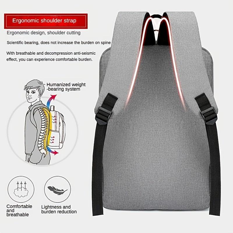 Men's Outdoor Sports Backpack with USB Charging Port