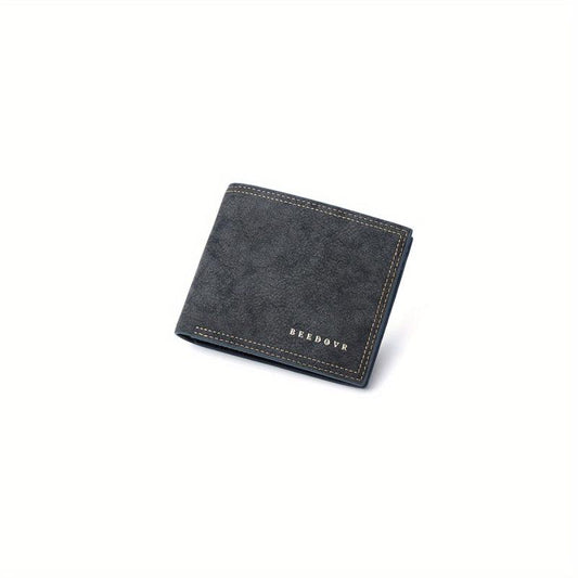 Men's Casual PU Leather Short Wallet