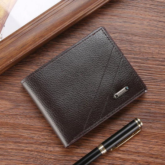 Men's Leather Wallet with Card Slots