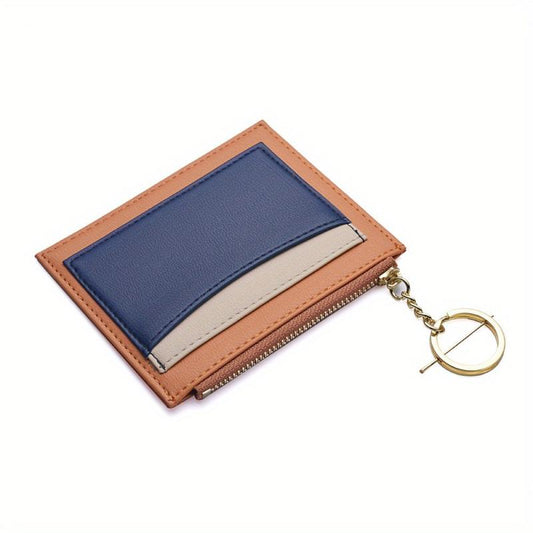 Card Slot Coin Purse Card Holder with Key Ring