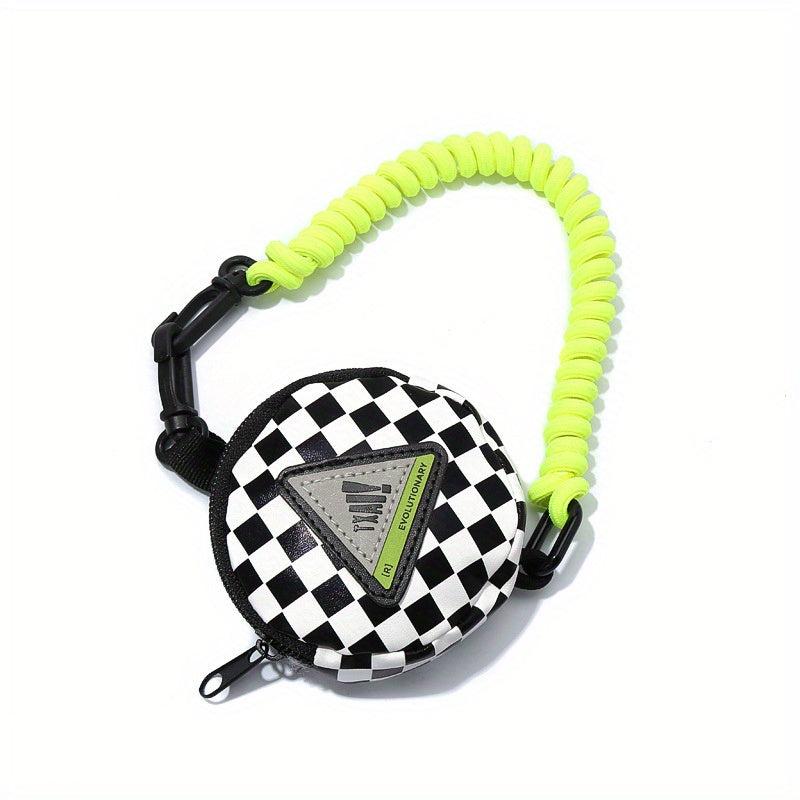 Men's Creative Headphone Key Coin Storage Bag Purse Chain Round Bag