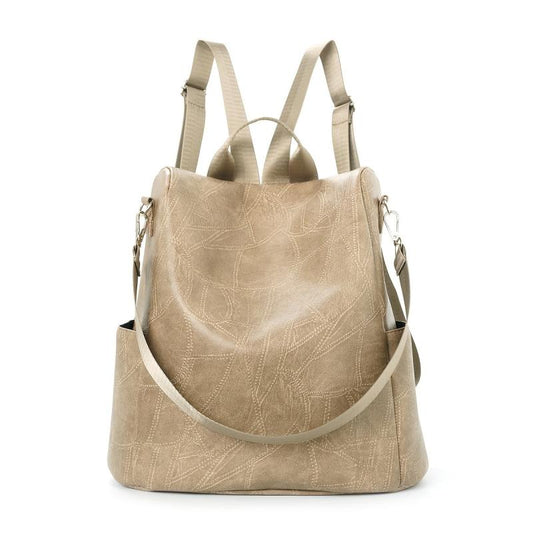 3-in-1 Multifunctional PU Leather Backpack Handbag