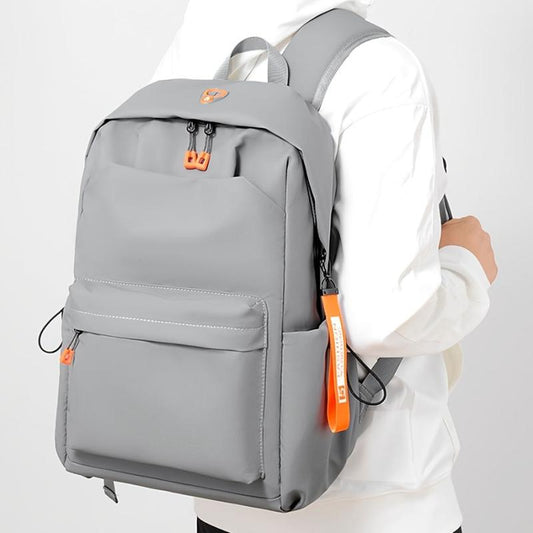 Men's 35 56 Cm Laptop Backpack USB Charging Port Earphone Hole Travel Backpack