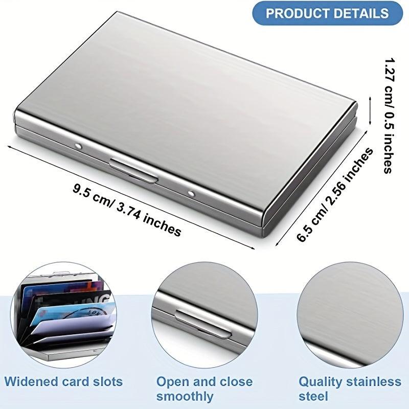 RFID Business Card Holder Case Stainless Steel Credit Card Wallet
