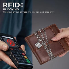 Men's Leather Money Clip Wallet Large Capacity Card Holder Coin Purse Gift