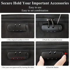 Combination Lock Smell Proof Bag Safe Storage Organizer for Travel